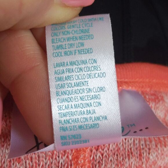 Just Be... NWT coral shark bite swing tank top,, active wear tank, 2X - Picture 5 of 7